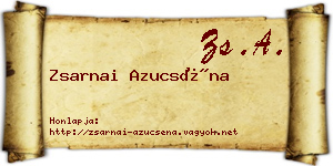 Zsarnai Azucséna névjegykártya